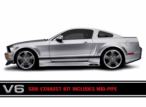 05-09 Mustang V6 Side Exhaust Kit