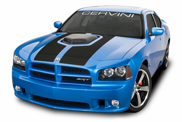 06-10 Charger R/T & SRT8 Shaker Hood Kit - Matte Black Scoop