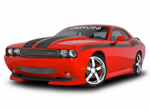 08-10 Challenger Cowl Hood Stripes