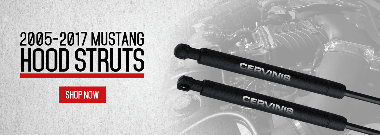 Cervini's Premium 2005-2023 Mustang Hood Struts